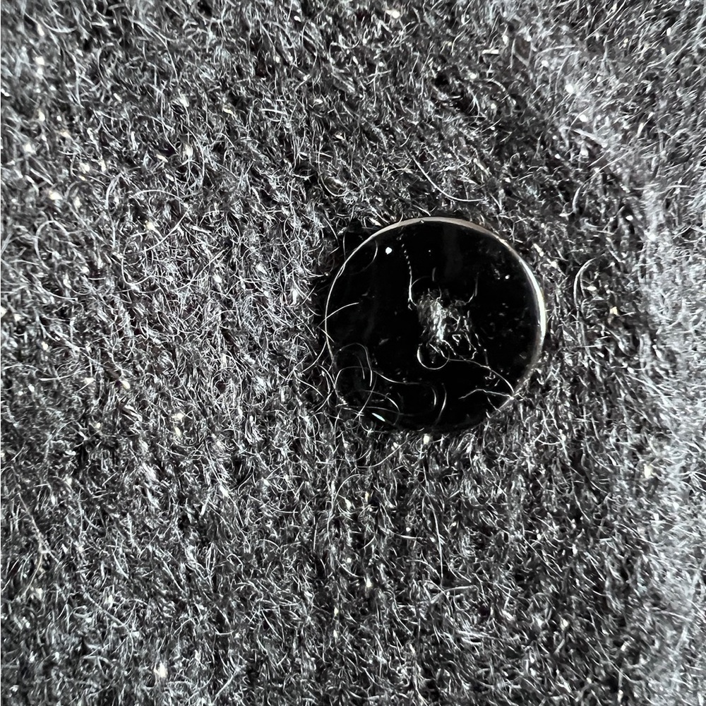 ANINE BING Mason Cardigan black mohair sparkle M - Picture 7 of 14